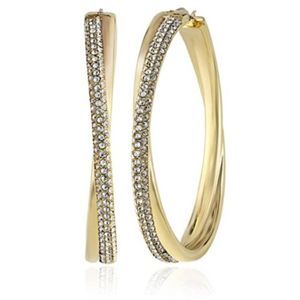 Michael Kor's Women's Stainless Steel Hoop Earring